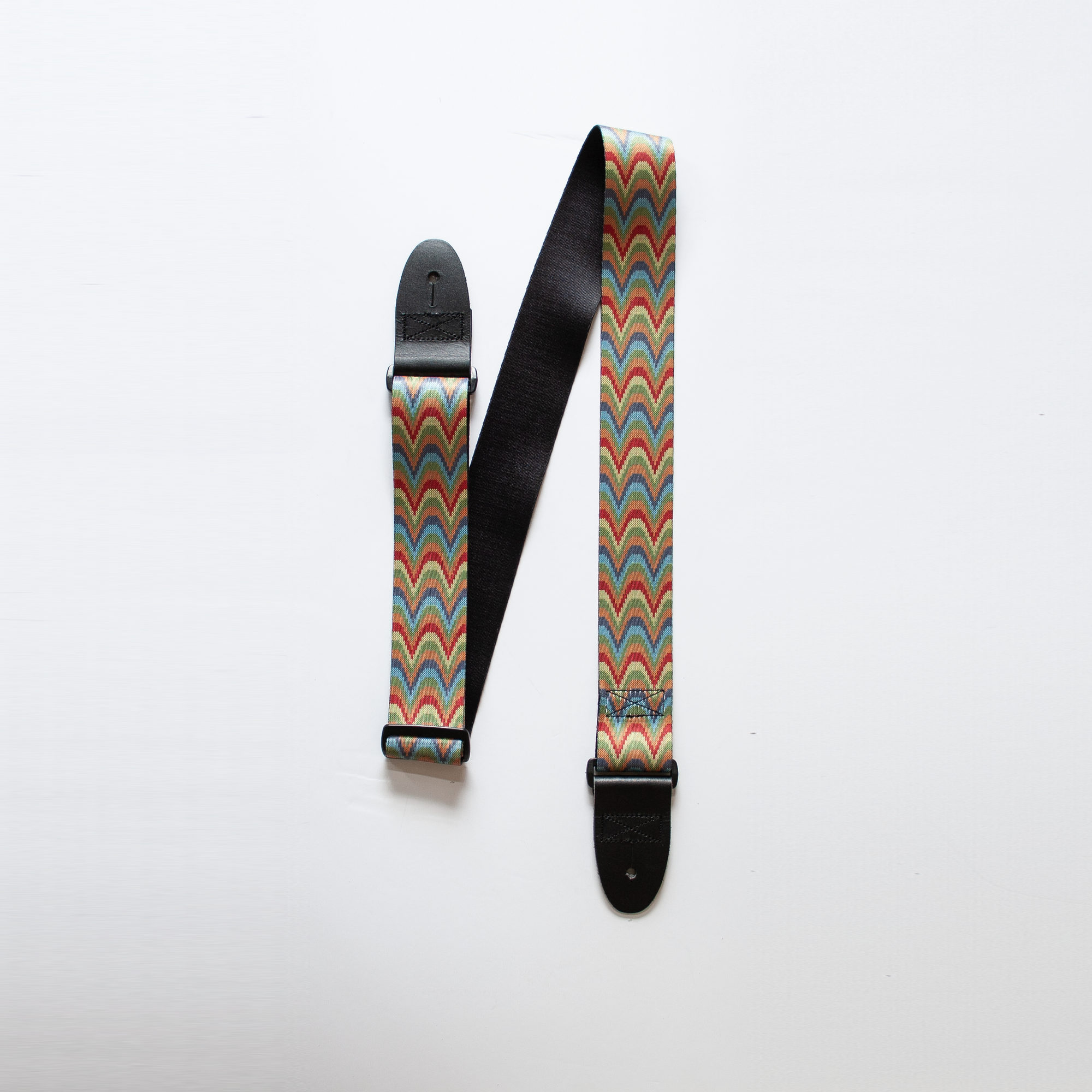 Graphic polyester guitar strap are great for acoustic guitars.