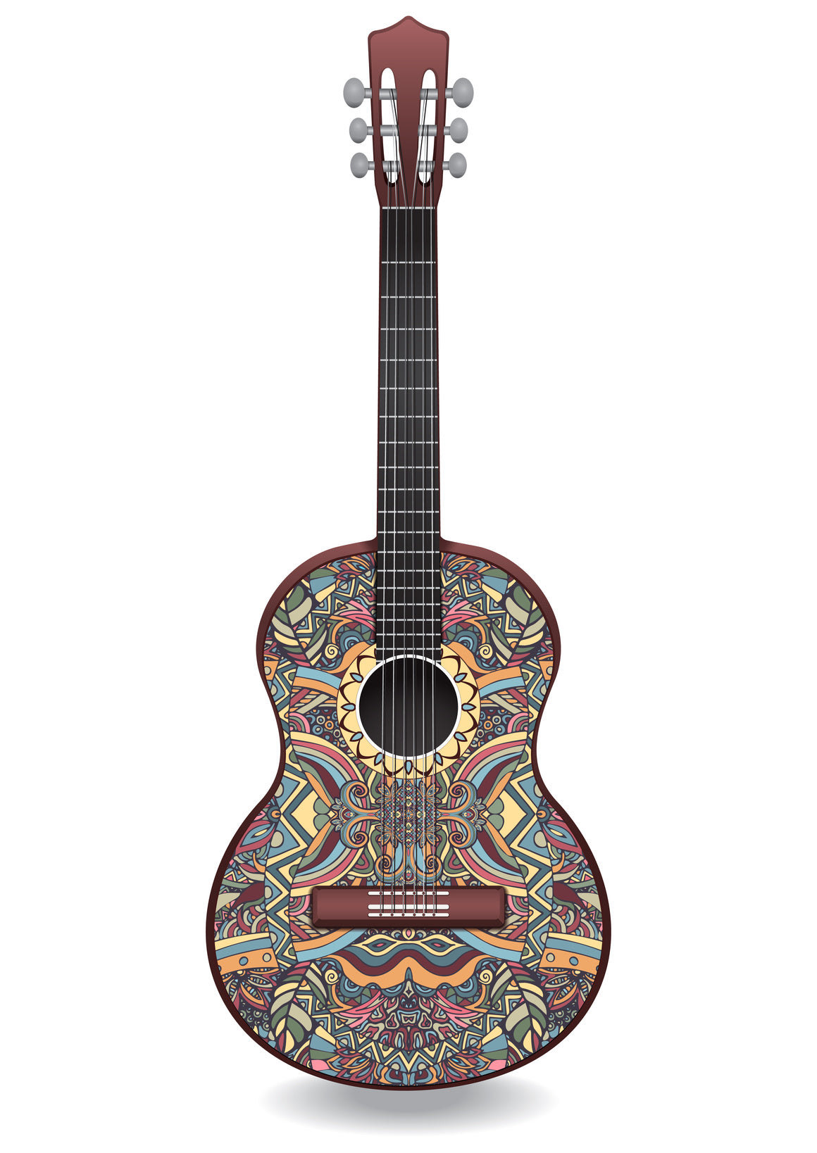 Graphic acoustic guitar.