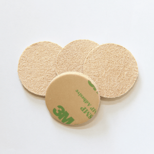1.2″ Round USA - Made Leather Floor Protector Pads (4 - Pack) – Durable Alternative to Felt - StrapGraphics