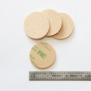 1.4″ Round USA - Made Leather Floor Protector Pads (4 - Pack) – Durable Alternative to Felt - StrapGraphics