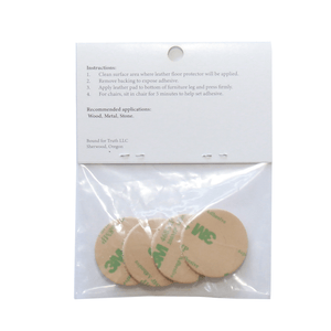 1.4″ Round USA - Made Leather Floor Protector Pads (4 - Pack) – Durable Alternative to Felt - StrapGraphics