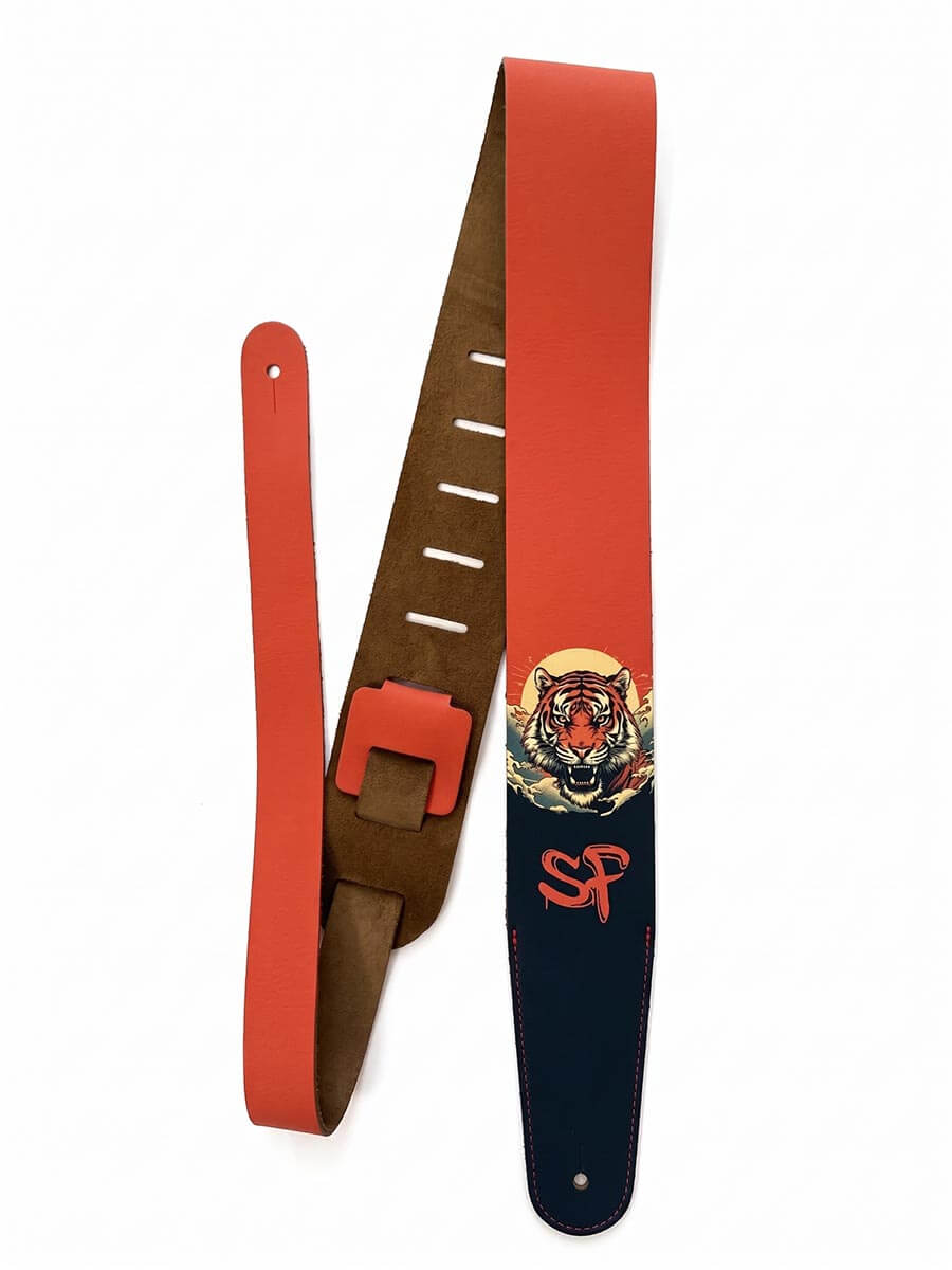 2.5" CUSTOM LEATHER GUITAR STRAP