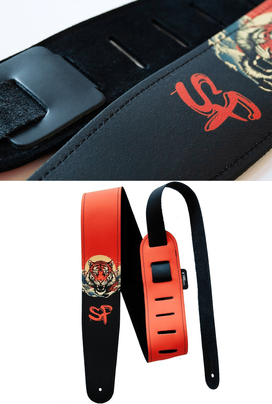 2.5" CUSTOM LEATHER GUITAR STRAP - StrapGraphics