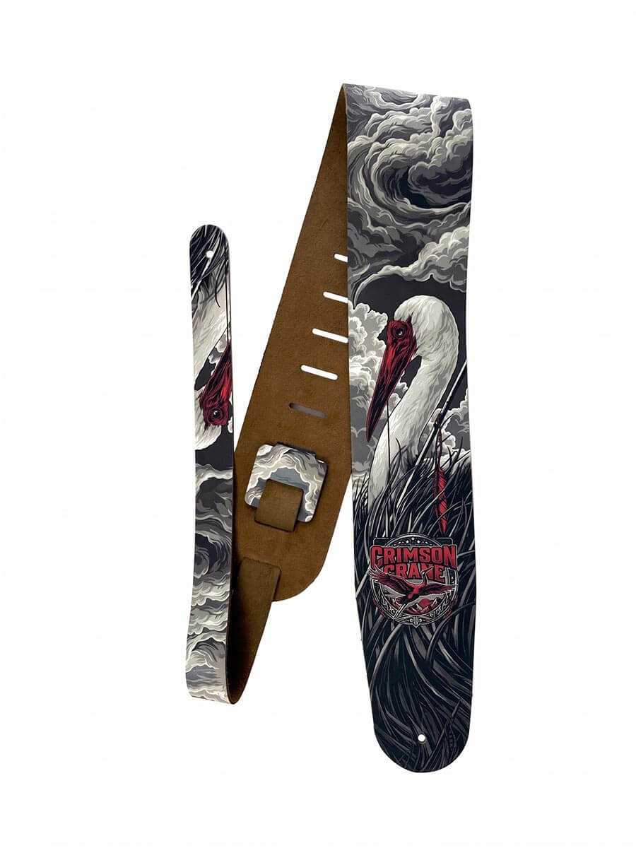 3.5" CUSTOM LEATHER GUITAR STRAP