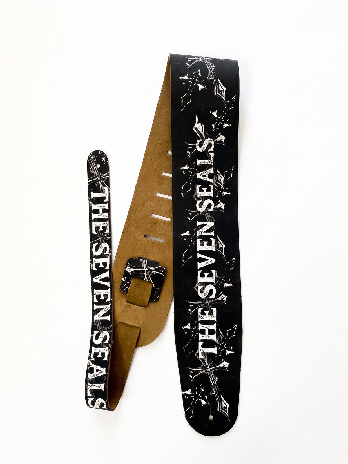 3.5" CUSTOM LEATHER GUITAR STRAP