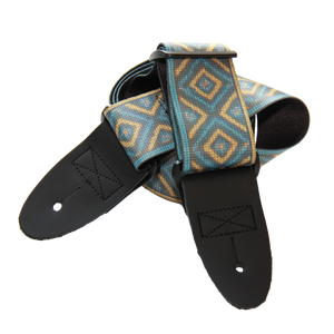 Alpine Knit Diamond – Nordic Cable Custom Guitar Strap (2″ Sublimated Polyester) - Customize this strap