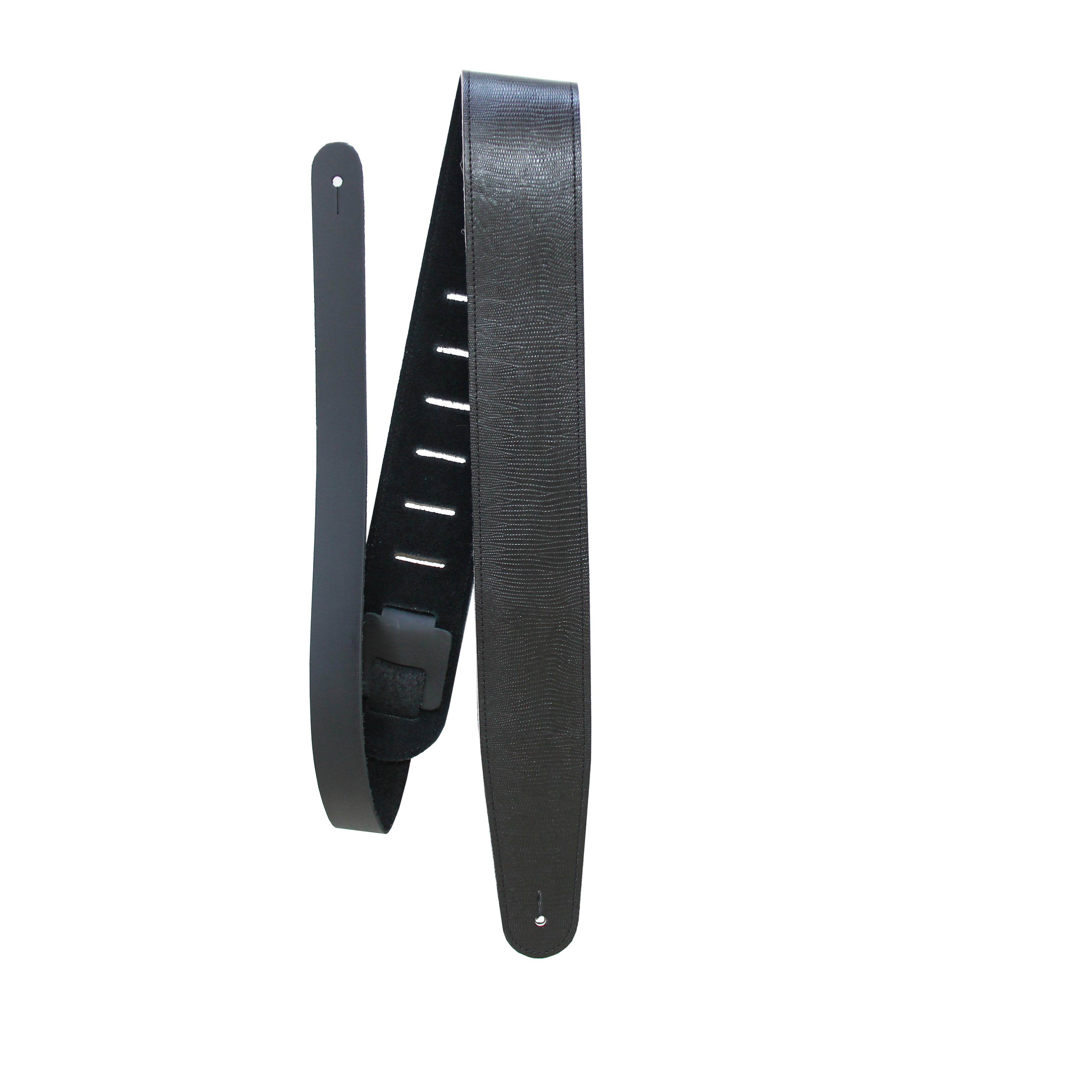 Midnight Reptile Leather Guitar Strap