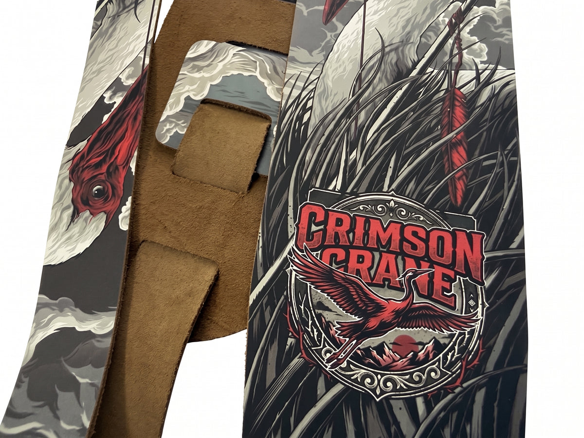 3.5" CUSTOM LEATHER GUITAR STRAP