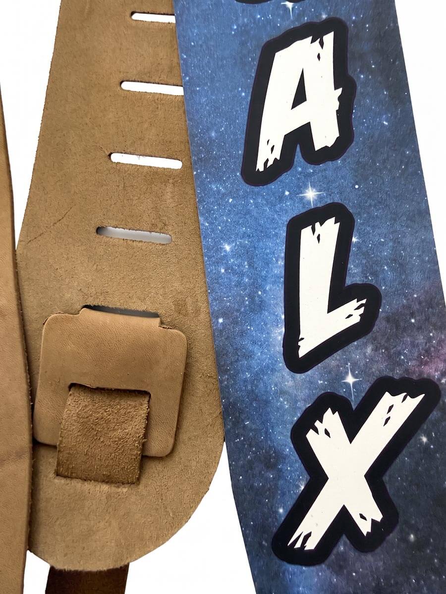 3.5" CUSTOM LEATHER GUITAR STRAP
