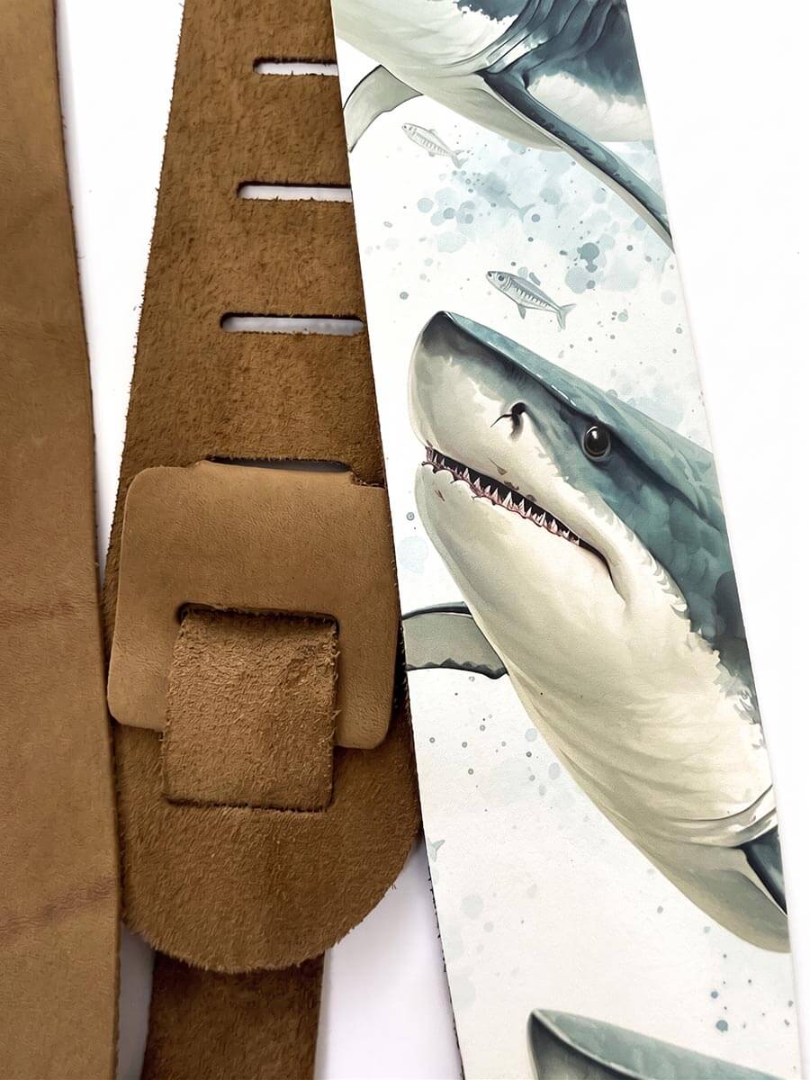 2.5" CUSTOM LEATHER GUITAR STRAP