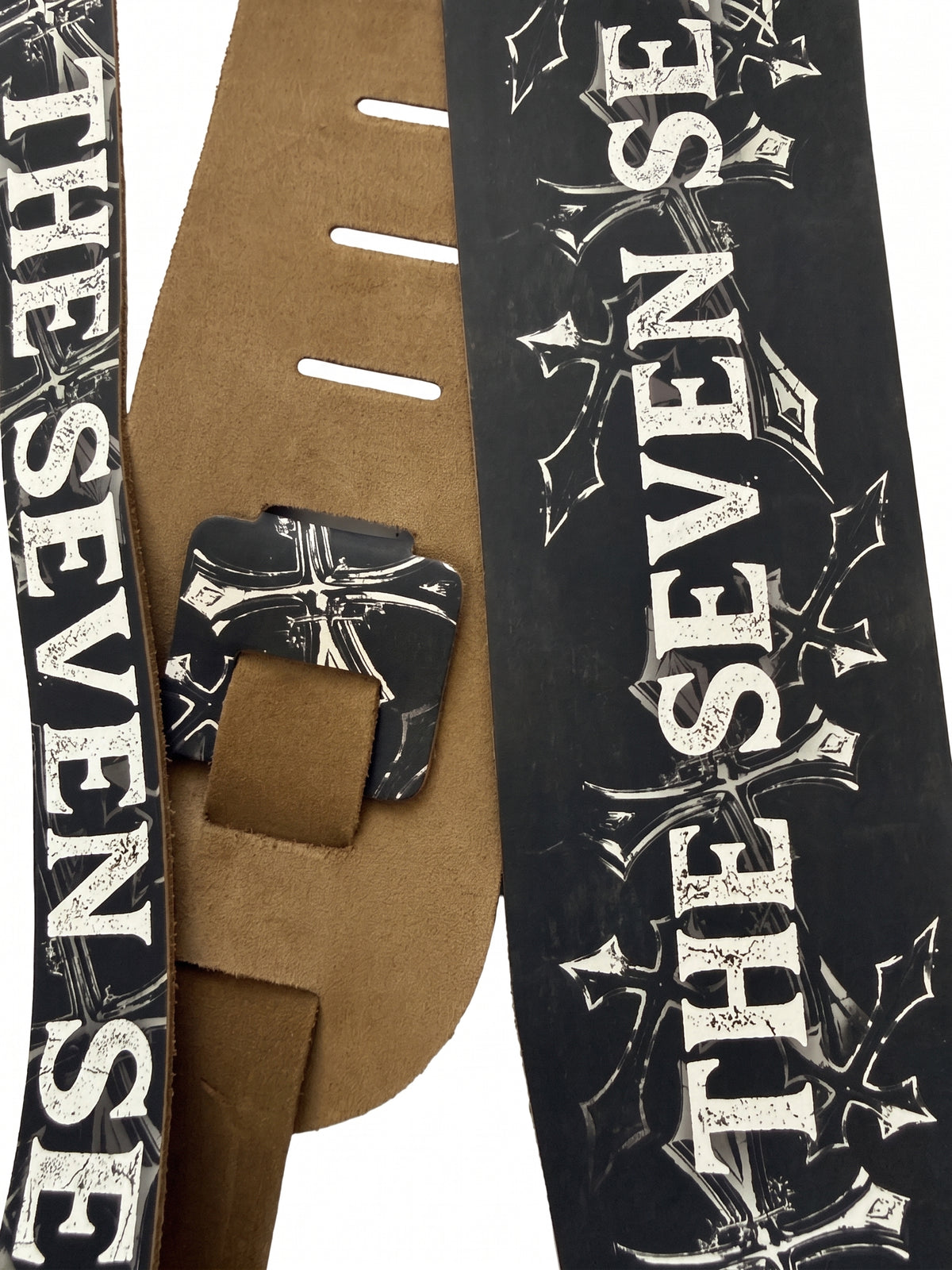 Custom 3.5" Genuine Leather Guitar Strap (Extra Long / Extended Reach)