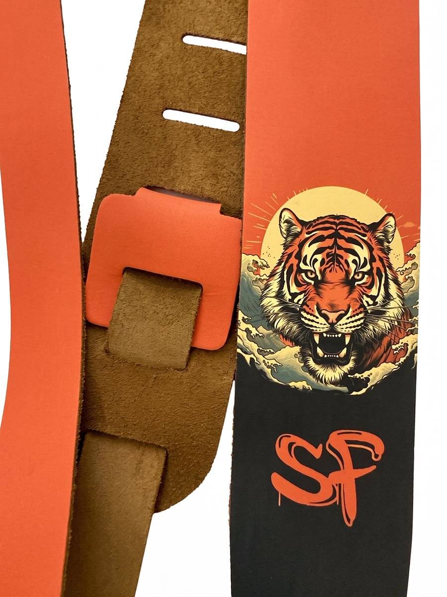 2.5" CUSTOM LEATHER GUITAR STRAP