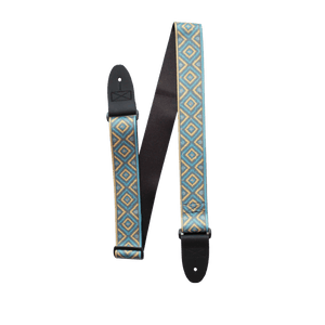 Alpine Knit Diamond – Nordic Cable Custom Guitar Strap (2″ Sublimated Polyester) - Customize this strap - StrapGraphics