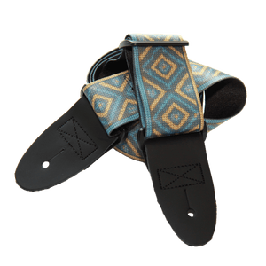 Alpine Knit Diamond – Nordic Cable Custom Guitar Strap (2″ Sublimated Polyester) - Customize this strap - StrapGraphics