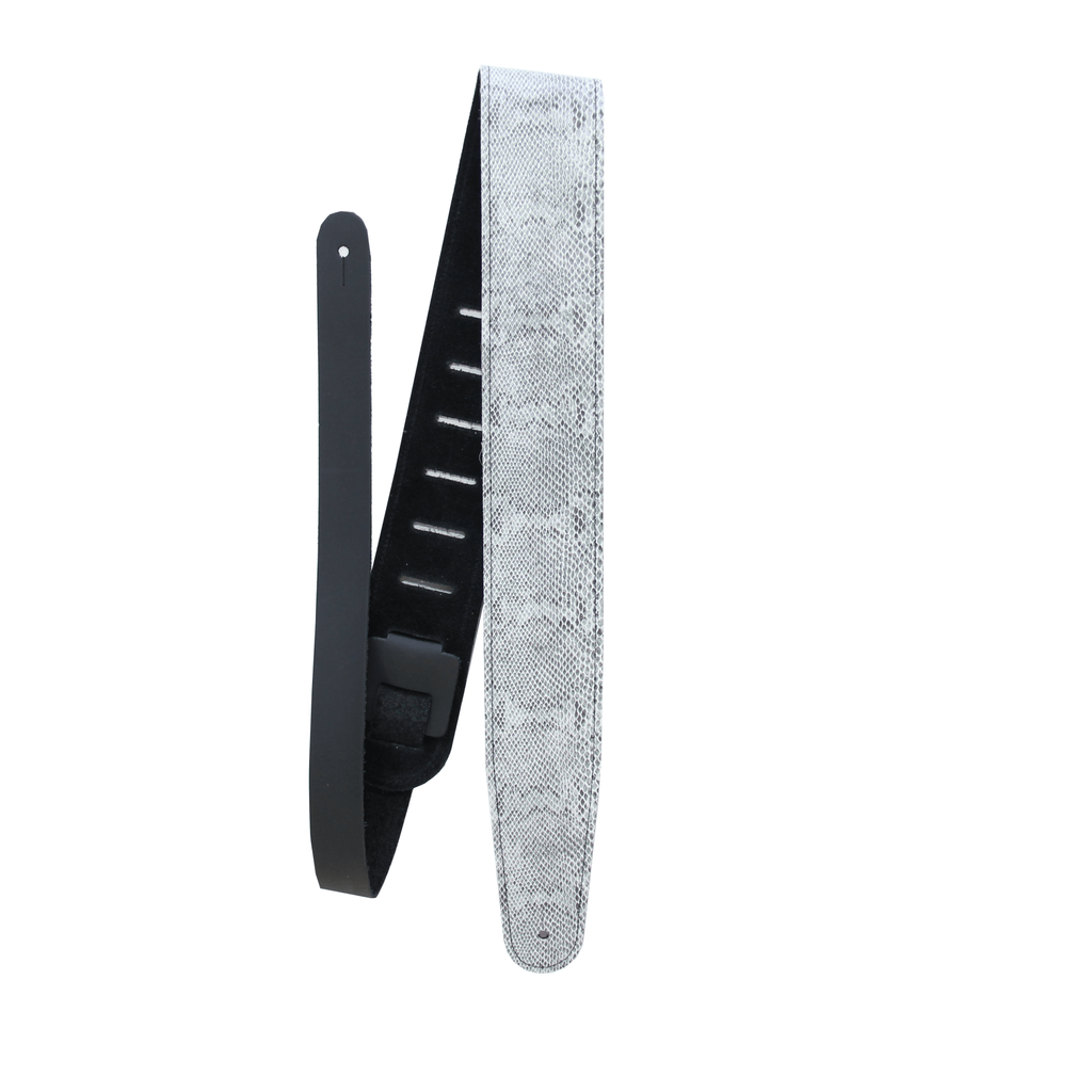 Arctic Reptile Leather Guitar Strap - StrapGraphics
