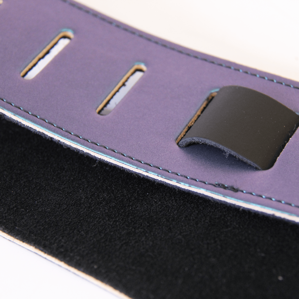 Aurora Color Shift Leather Guitar Strap - StrapGraphics