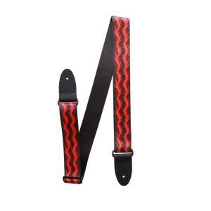 Blazing Ember – Flame Pattern Custom Guitar Strap (2″ Sublimated Polyester) - Customize this strap - StrapGraphics