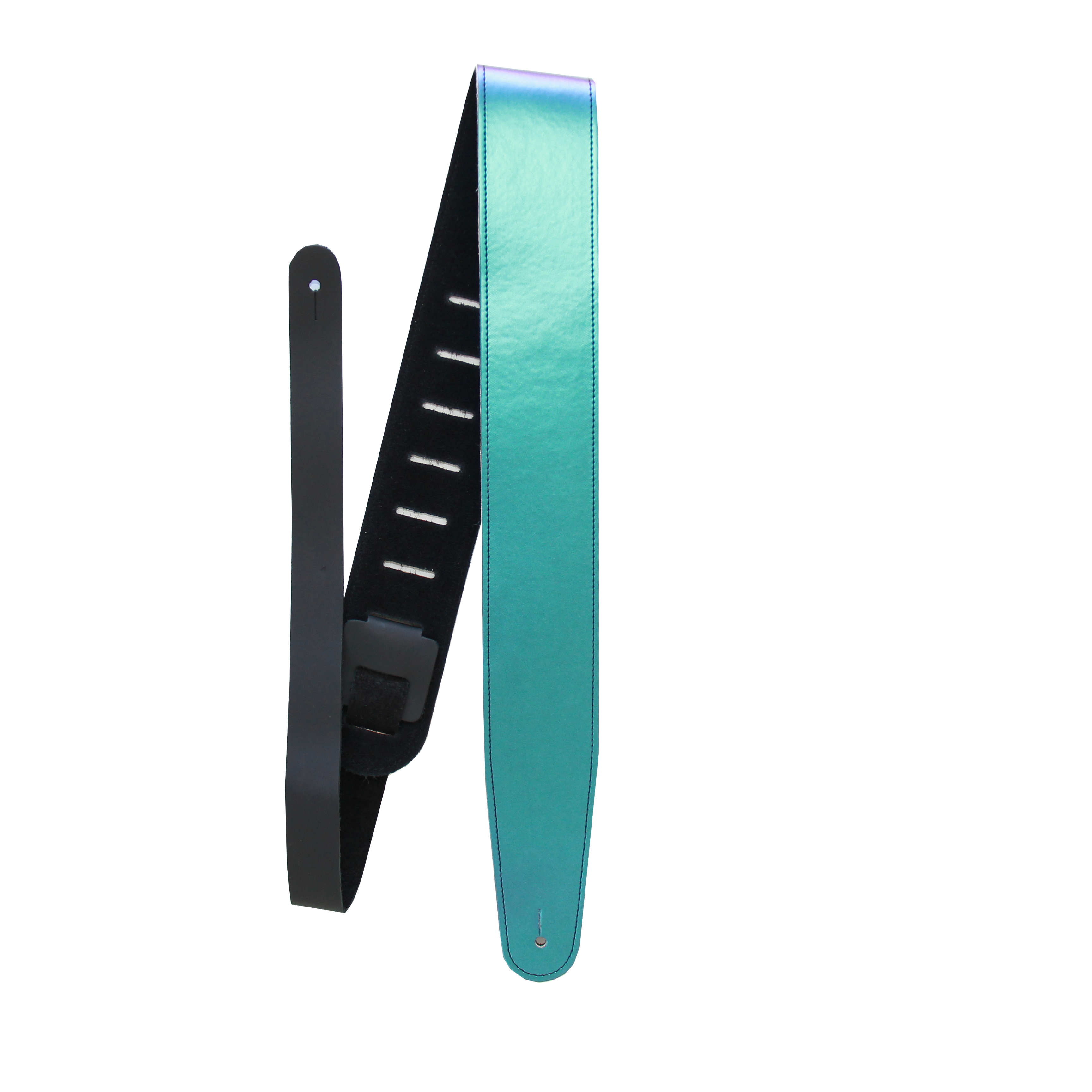 Aurora Color Shift Leather Guitar Strap