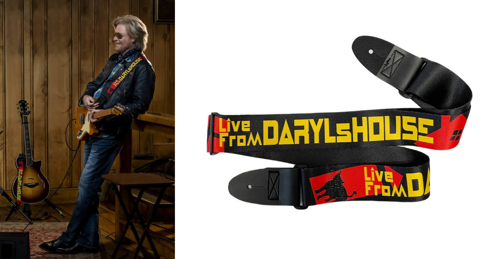 Daryl Hall guitar straps