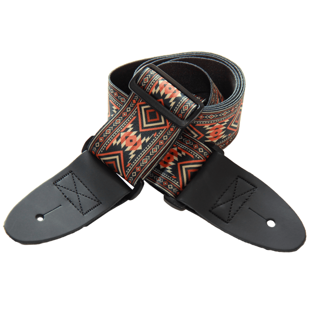 Desert Trail – Southwest Pattern Custom Guitar Strap (2" Sublimated Polyester) - Customize this strap - StrapGraphics
