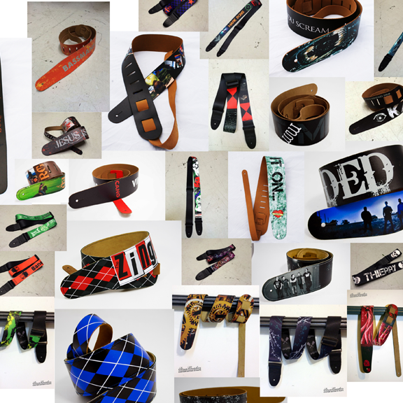 multiple guitar straps