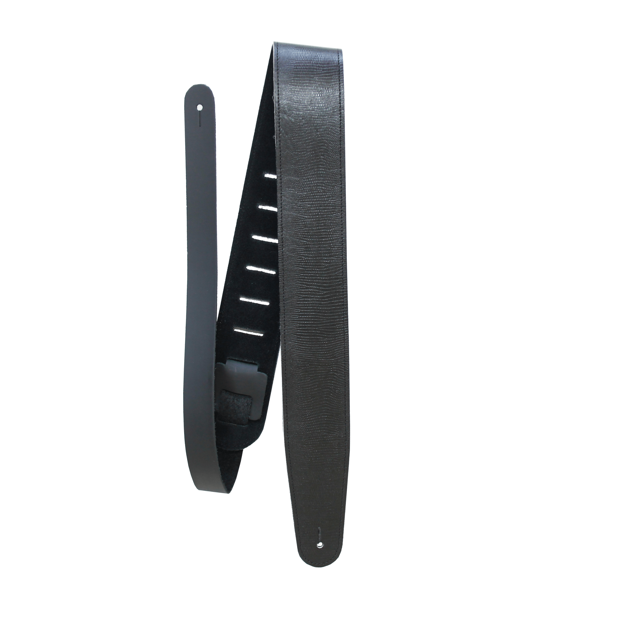 Midnight Reptile Leather Guitar Strap - StrapGraphics