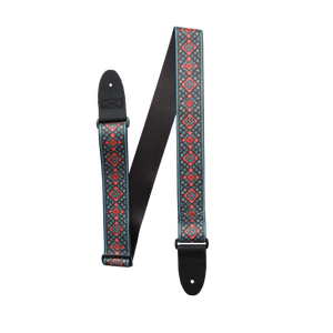 Nordic Blossom – Floral Cable Knit Custom Guitar Strap (2″ Sublimated Polyester) - Customize this strap - StrapGraphics