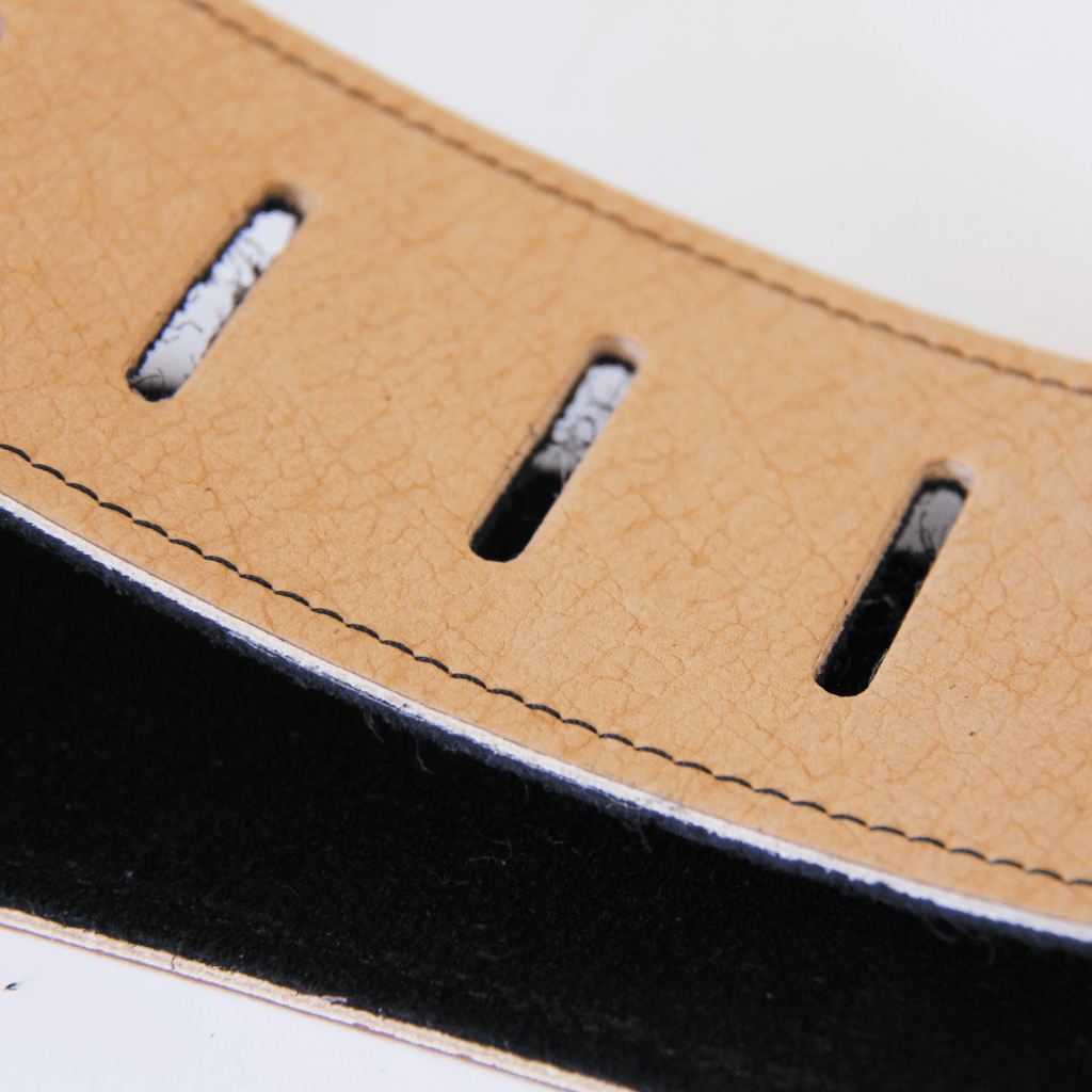 The Mojave Leather Tan Guitar Strap - StrapGraphics