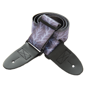 Thunderstrike – Lightning Bolt Custom Guitar Strap (2″ Sublimated Polyester) - Customize this strap - StrapGraphics