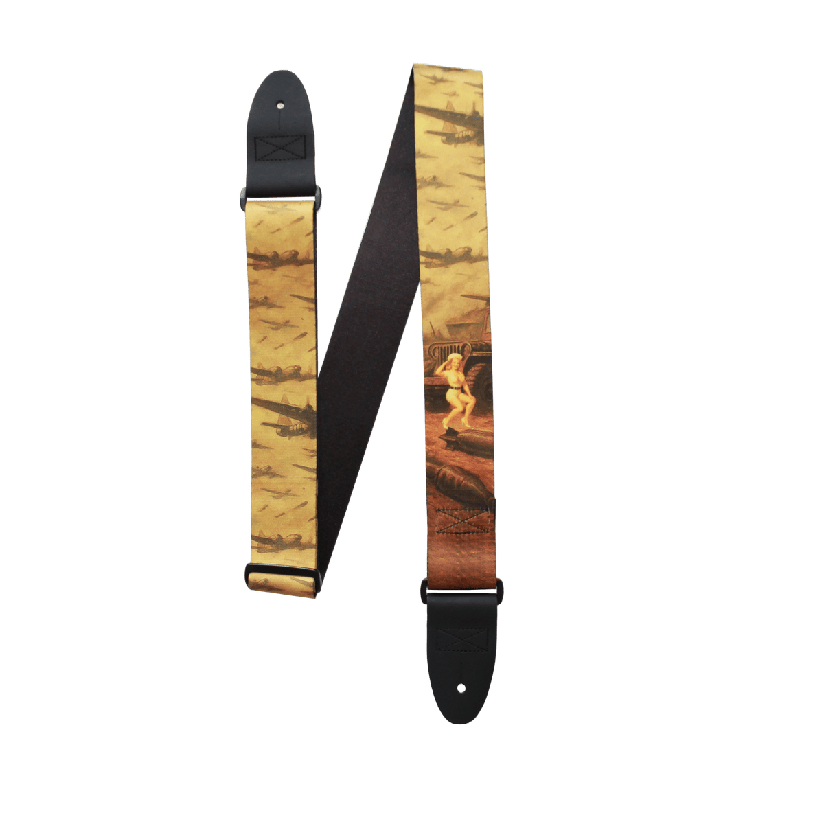 Victory Vixen – WWII Pin - Up Style Guitar Strap (2" Sublimated Polyester) - Customize this strap - StrapGraphics