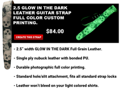 Glow in the dark guitar strap cheap