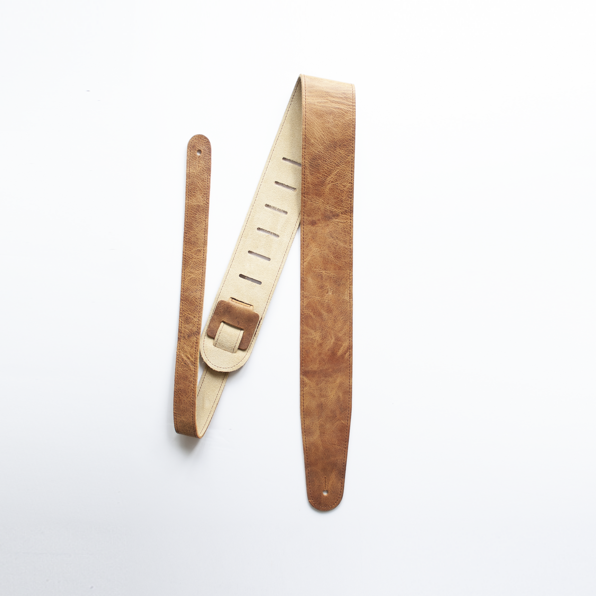 DISTRESSED LEATHER GUITAR STRAPS | CLASSIC AGED LOOK