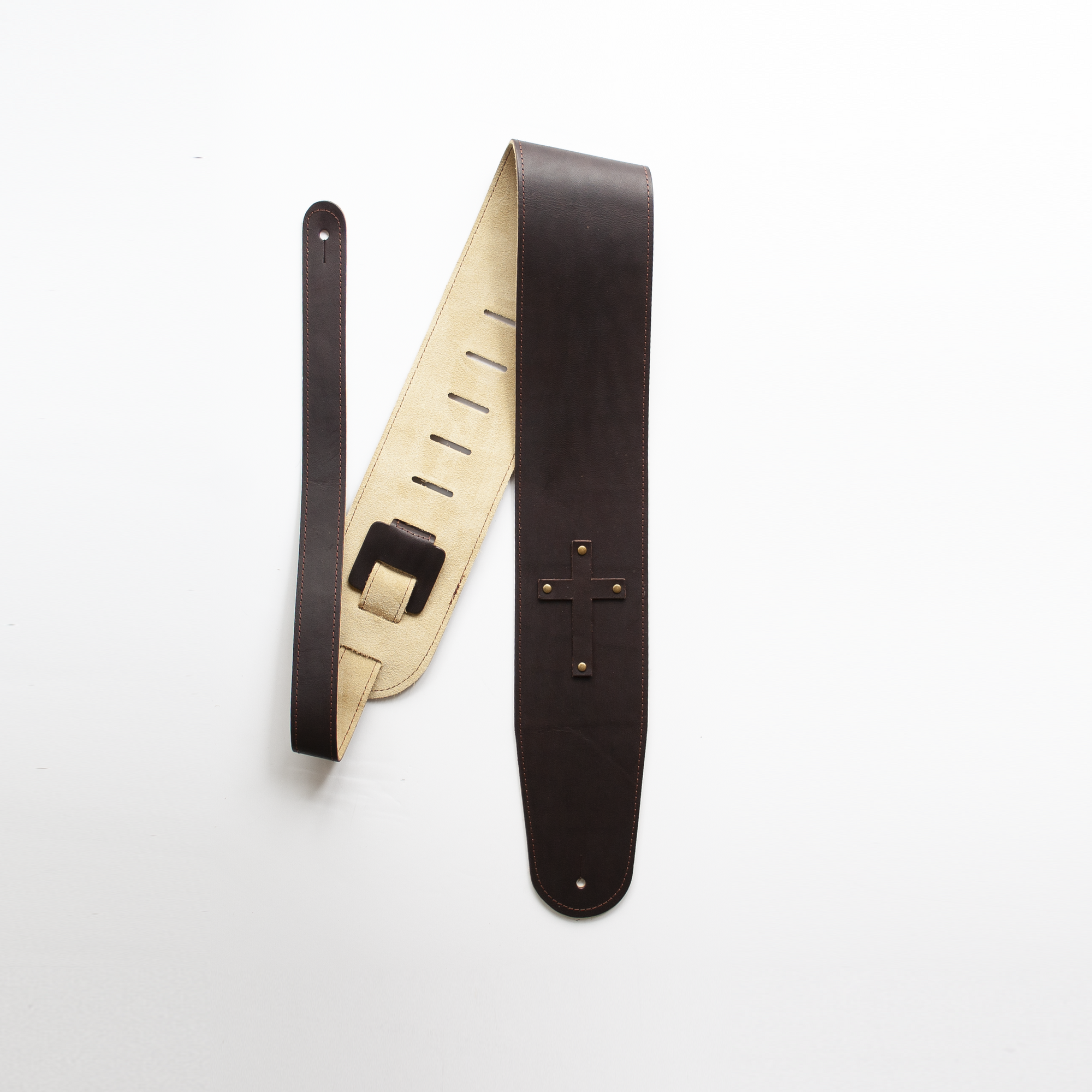 CHRISTIAN LEATHER GUITAR STRAPS | CUSTOM CROSS